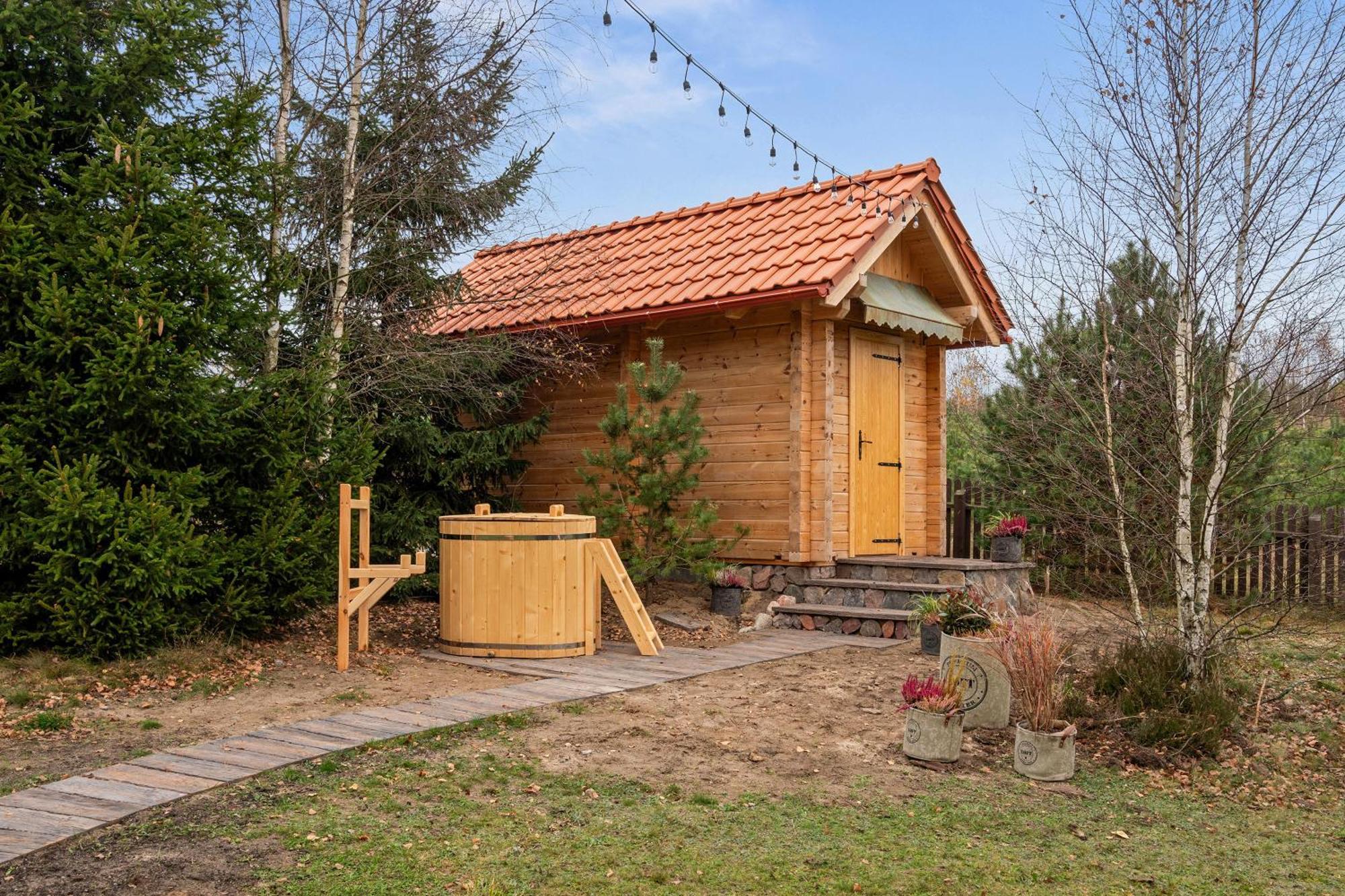 Lesny Dworek Sominy - Dom Z Sauna I Kominkiem Экстерьер фото