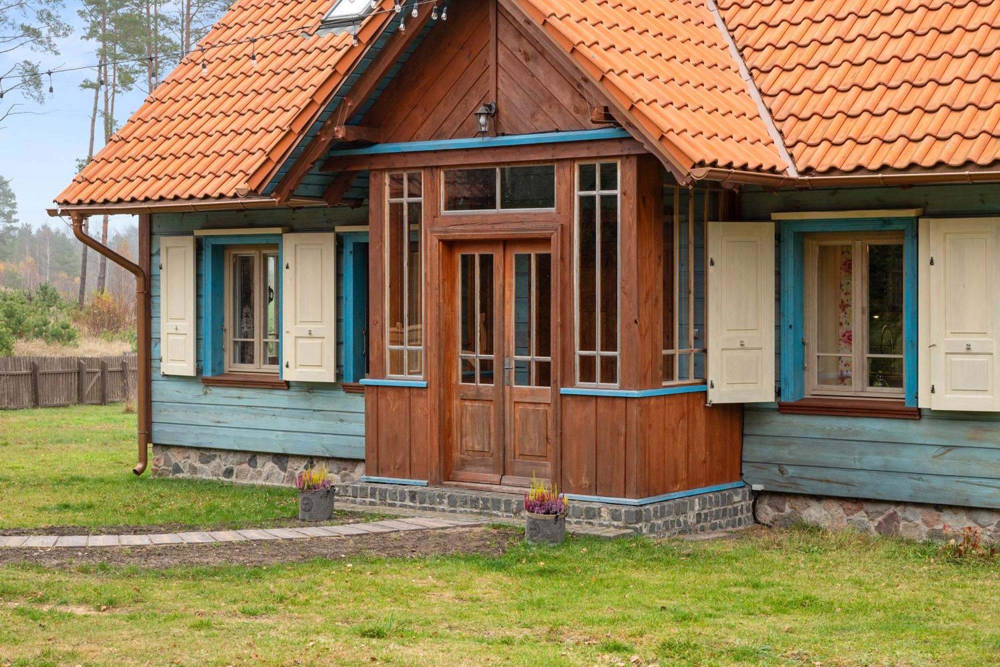 Lesny Dworek Sominy - Dom Z Sauna I Kominkiem Экстерьер фото